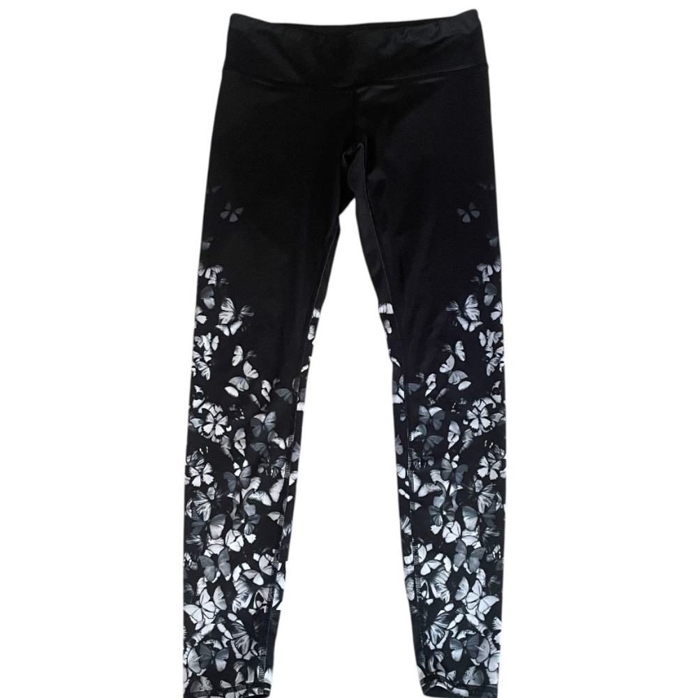 Alo Yoga Black and White  Butterfly Leggings Women’s Size S - Picture 2 of 9